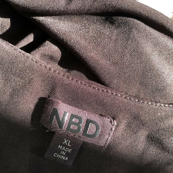 NBD Candace Jumpsuit Black Open Back Party Cocktail Revolve XL NWT $298 - Picture 4 of 4